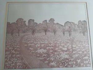 Peter Redeker - Ets, Landschap 1B kopen? Bied vanaf 40!