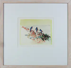 AcheterPeter Polderman - Aquarel, St Maries de la mer - Ingelijst? Enchérissez de 50!