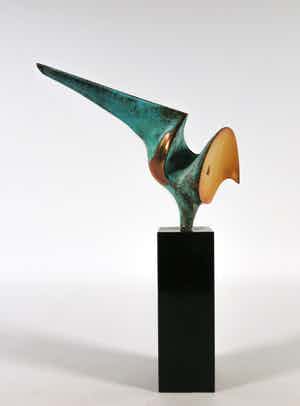 Ruurd Hallema - Bronzen beeld, Trots verkocht voor € 250!