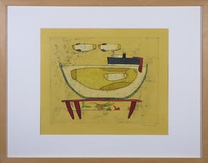 Ellen van Toor - Ets en collage, Ruimte van een beperking - Ingelijst kopen? Bied vanaf 1!