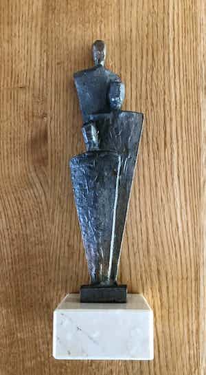 Jos Gielen - Gezin - Beeld Brons verkocht voor € 1!