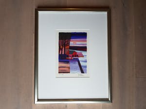 Ton Schulten - Zeefdruk 20/20 - Huisje in besneeuwd landschap kopen? Bied vanaf 199!