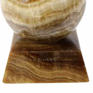 Maurice Guiraud-Rivière - Etling, Paris - 'Balance' - 48 cm - brons en onyx kopen? Bied vanaf 3200!