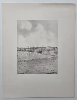 Ad van der Kop - Begraafplaats Margraten. Uit de serie Mooi Limburg. kopen? Bied vanaf 49!