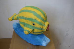 Peter Bastiaanssen - Vis op golf zonder titel kopen? Bied vanaf 70!