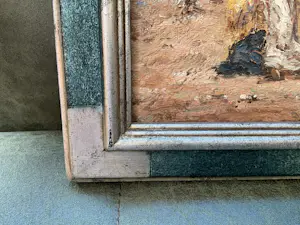 Francis Cristaux - Flaneren op het strand. kopen? Bied vanaf 200!