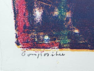 Wim Motz - Litho 'Compositie' kopen? Bied vanaf 45!