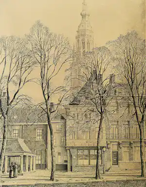 Buy Jan Strube - in 1952 gemaakte grote lithografie op papier "Breda de Vismarkt"? Bid from 42!
