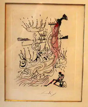 Salvador Dali - Mao (tab4) verkocht voor € 600!