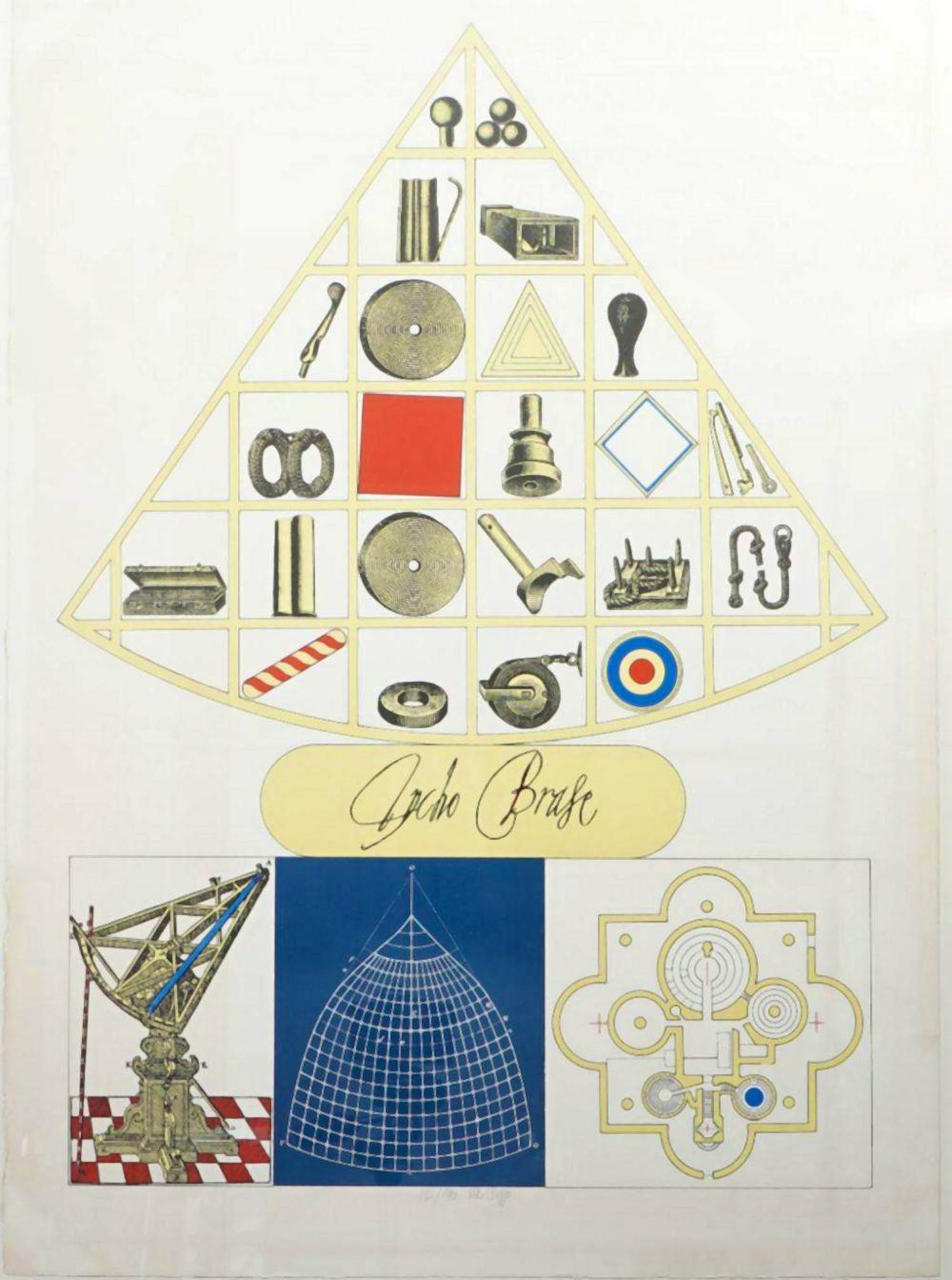 Lucio del Pezzo - Grote zeefdruk ‘Tycho Brahe’ kopen? Bied vanaf 20!