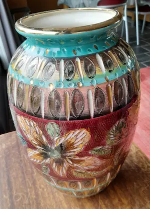 Faience Hubert Bequet - Grote vaas kopen? Bied vanaf 50!