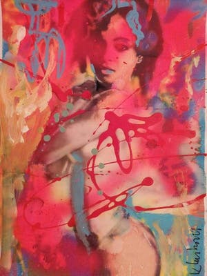 Peter Klashorst - Gemengde techniek - Handgesigneerd !!! kopen? Bied vanaf 90!