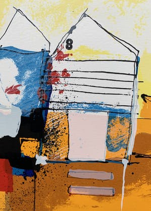 Theo Koster - kleurenzeefdruk - 'Connection' - 2000 kopen? Bied vanaf 50!