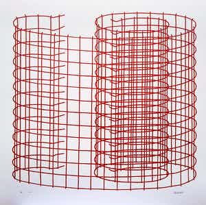 Gillis van Oosten - abstract kippengaas - 10A – 7/24 - 22121 verkocht voor € 65!