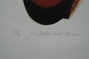 Jan Naezer - etscollage met bladgoud kopen? Bied vanaf 20!