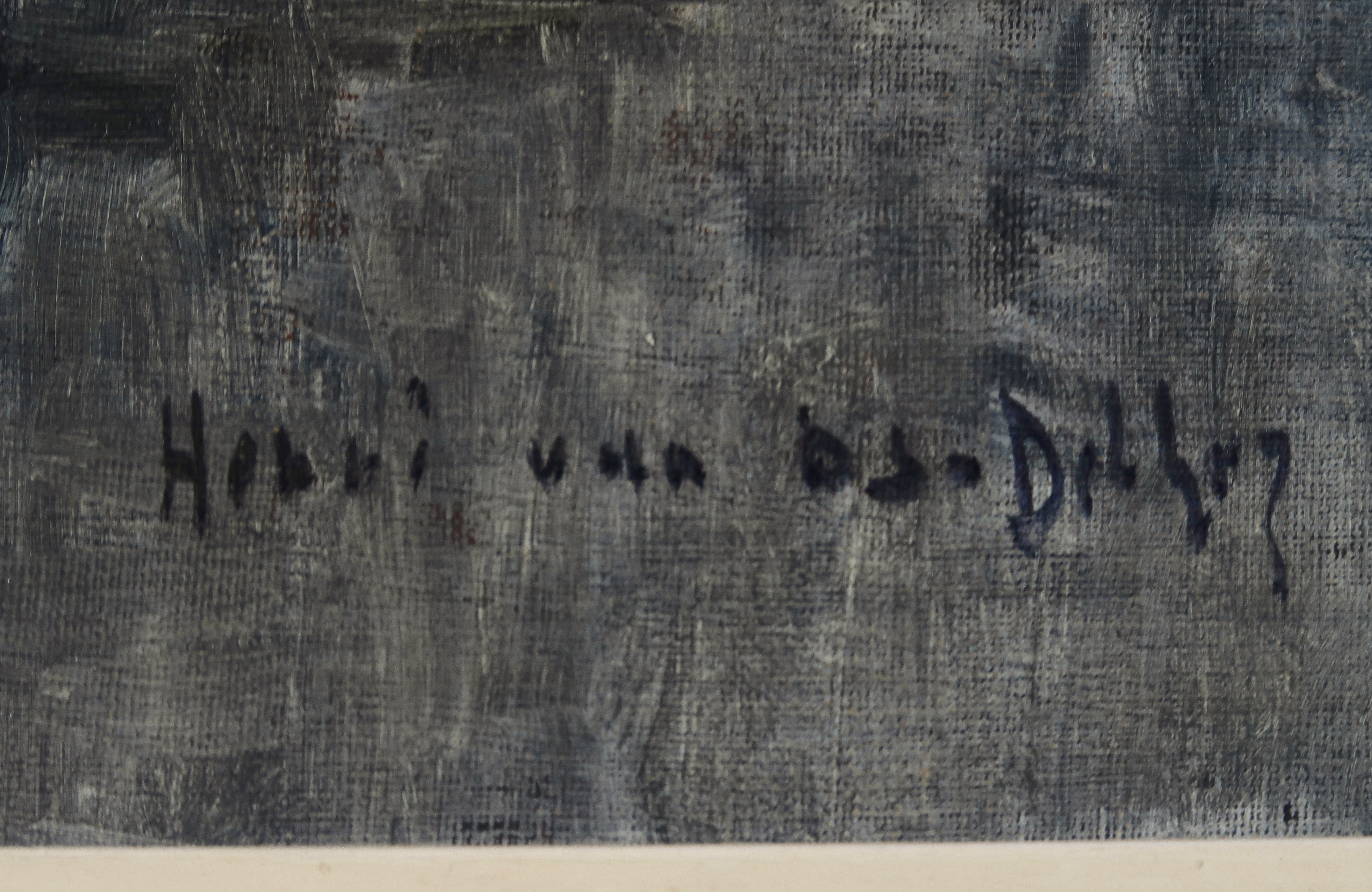 Henri van Os-Delhez - Olieverf op doek, Rozen - Ingelijst kopen? Bied vanaf 1!