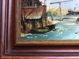 Niet of onleesbaar gesigneerd - Winterlandschap kopen? Bied vanaf 1!