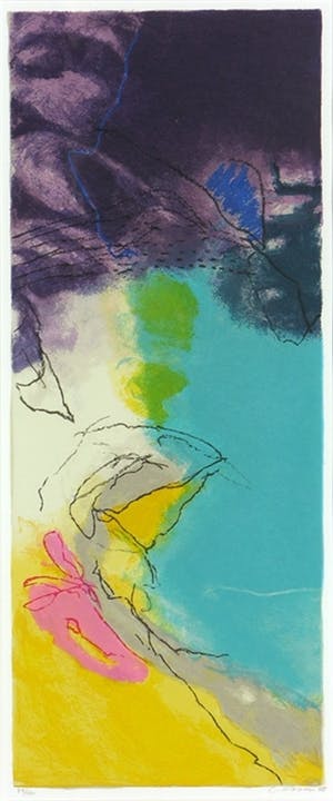 Henk van Vessem - Kleurenzeefdruk ZEEDRIFT II Handgesigneerd. kopen? Bied vanaf 45!