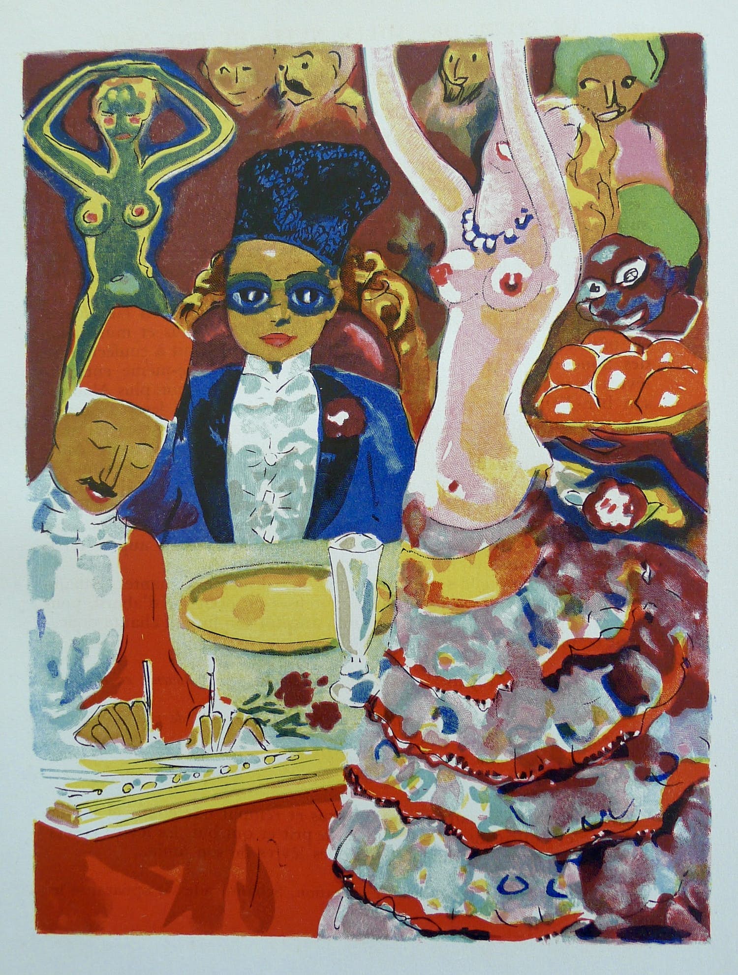 Kees van Dongen - Gravure 1001 nacht : 'Rhéception chez le Khalifat' verkocht voor € 15!