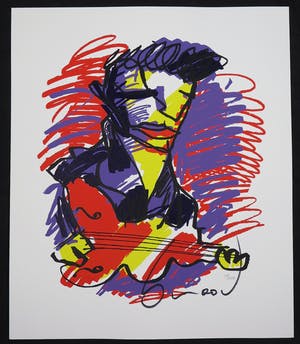 Herman Brood - Zeefdruk, Elvis kopen? Bied vanaf 150!