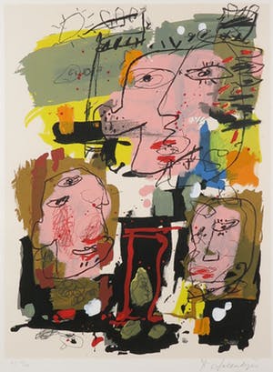 Kees Salentijn - Zeefdruk, Zonder titel VII - Ingelijst kopen? Bied vanaf 50!