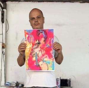 Peter Klashorst - Gemengde techniek - Handgesigneerd !!! kopen? Bied vanaf 90!