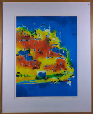 Henk Kuijpers - Zeefdruk, Kalami - Ingelijst vendu pour 40€ !