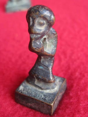 Brons (Onbekend) - 4 antieke lakzegel stempels. kopen? Bied vanaf 60!