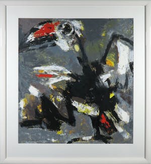 Nico Molenkamp - Zeefdruk, Vogel - Ingelijst (Groot) kopen? Bied vanaf 150!