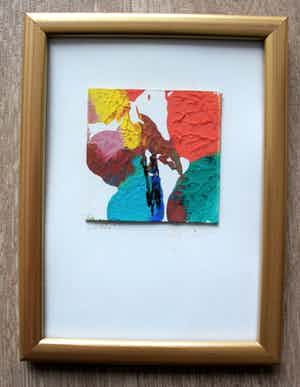 Tilly Wils - inglijst acryl op karton: Iris verkocht voor € 35!