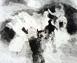 Henk Huig - Irish nights, ets verkocht voor € 40!