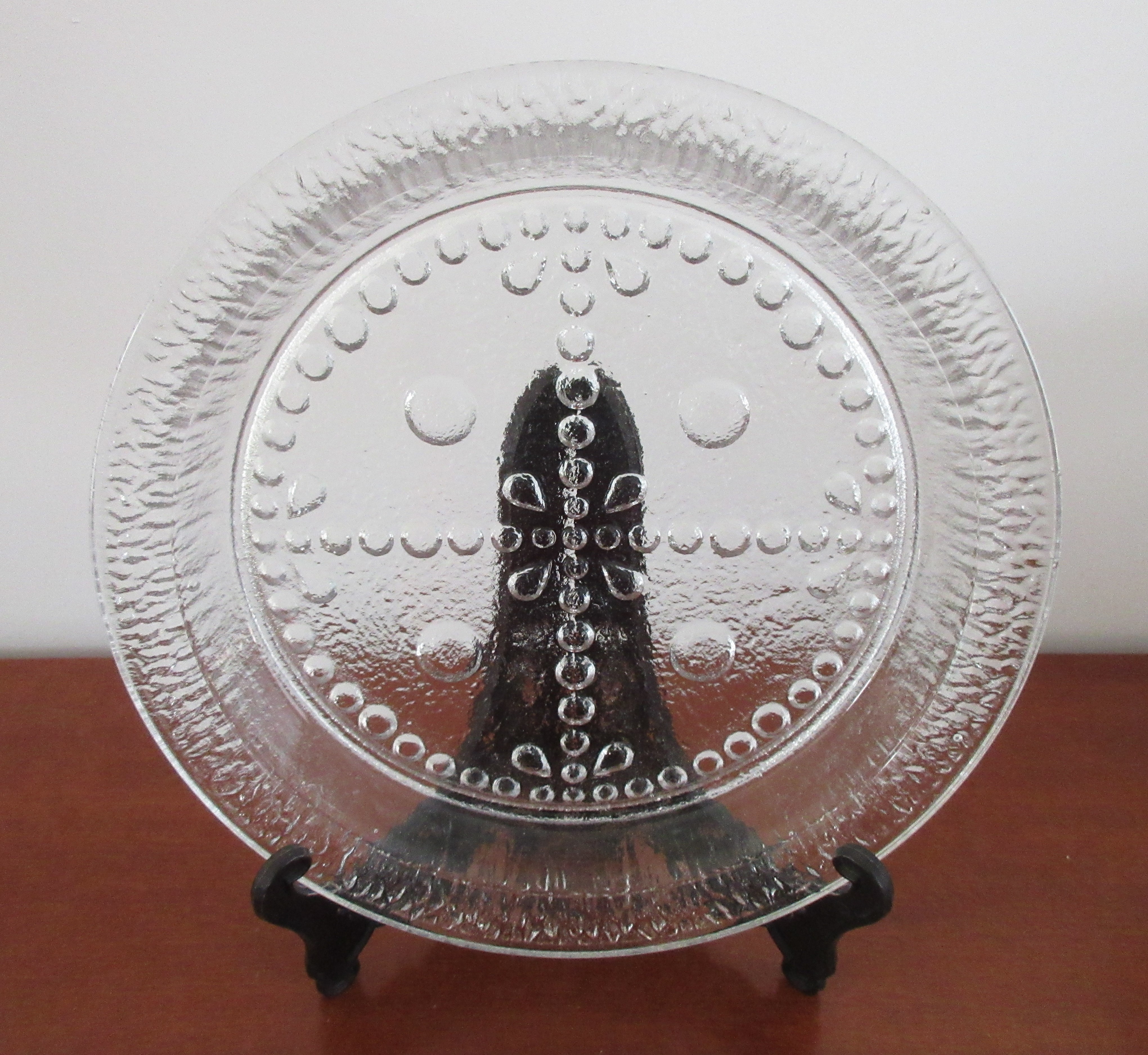 Niet of onleesbaar gesigneerd - Scandinavisch vintage blankglazen schaal kopen? Bied vanaf 1!