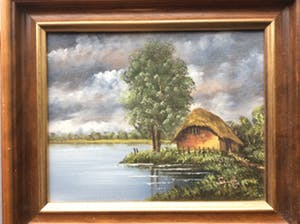 Niet of onleesbaar gesigneerd - Boerderij aan ven kopen? Bied vanaf 10!