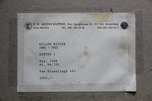 Willem Witsen - Ingelijste ets: Winter I kopen? Bied vanaf 495!