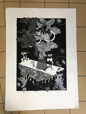 Jennifer Tee - Diamant (zwart wit) Groot formaat kopen? Bied vanaf 75!