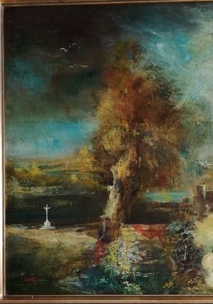 Harry Balm - Naakt in surrealistisch landschap kopen? Bied vanaf 120!