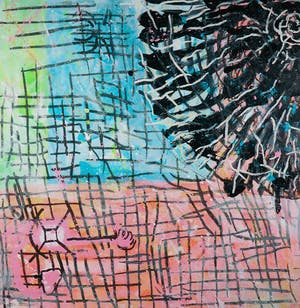 Rachid Ben Ali - Gemengde techniek op doek, Zonder titel (Groot) kopen? Bied vanaf 1!