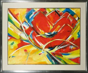 Niet of onleesbaar gesigneerd - Olieverf op doek, Tulpen - Ingelijst kopen? Bied vanaf 10!