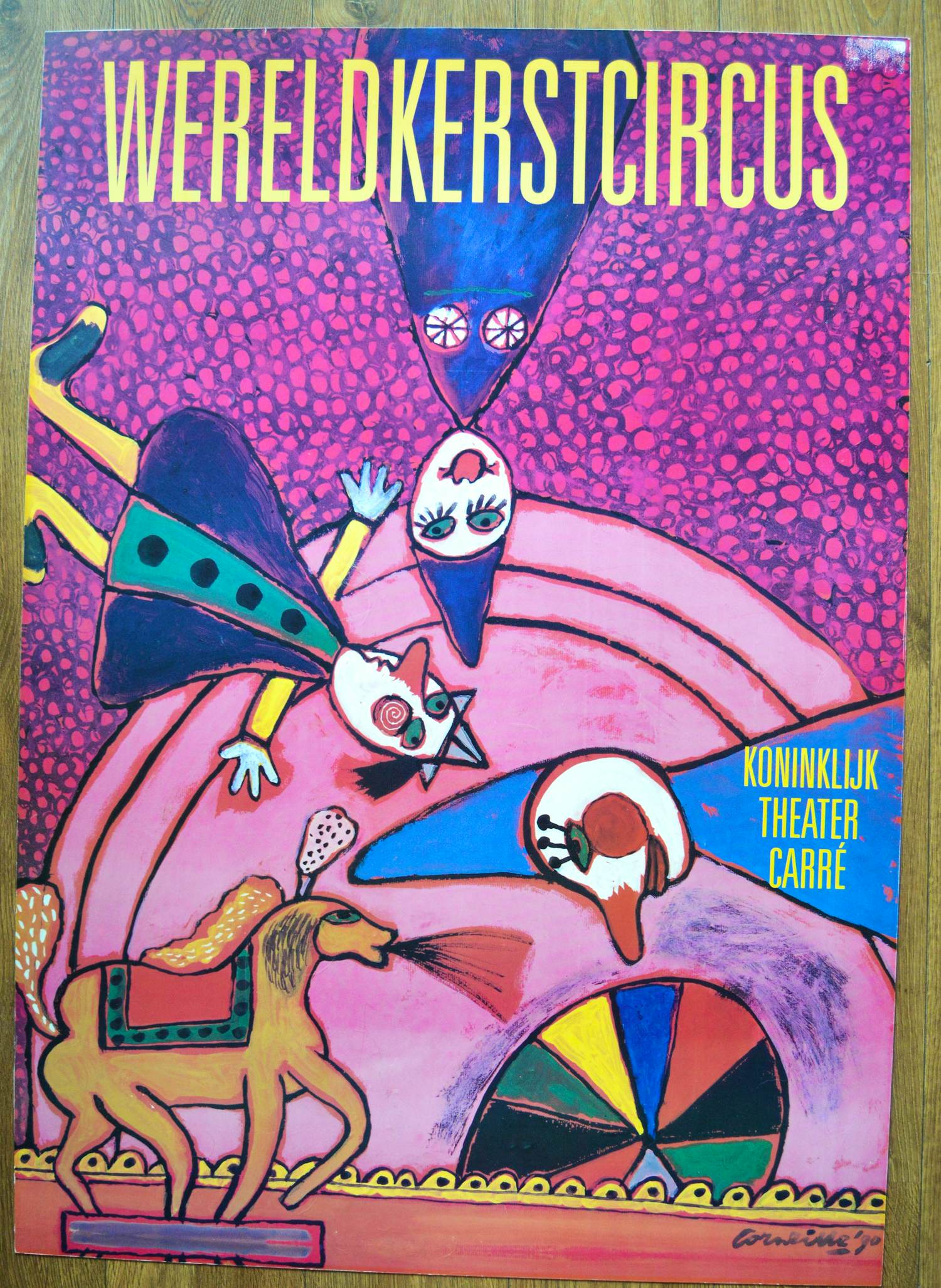 Corneille - 'Wereldkerstcircus' Carré Amsterdam. 1990 verkocht voor € 70!