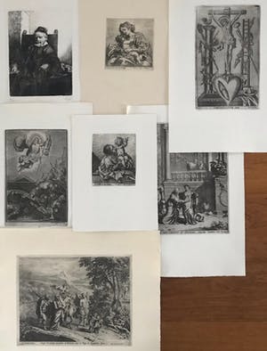 Rembrandt van Rijn - Verschillende kunstenaars - Lot van 7 werken - begin vorige eeuw kopen? Bied vanaf 1!