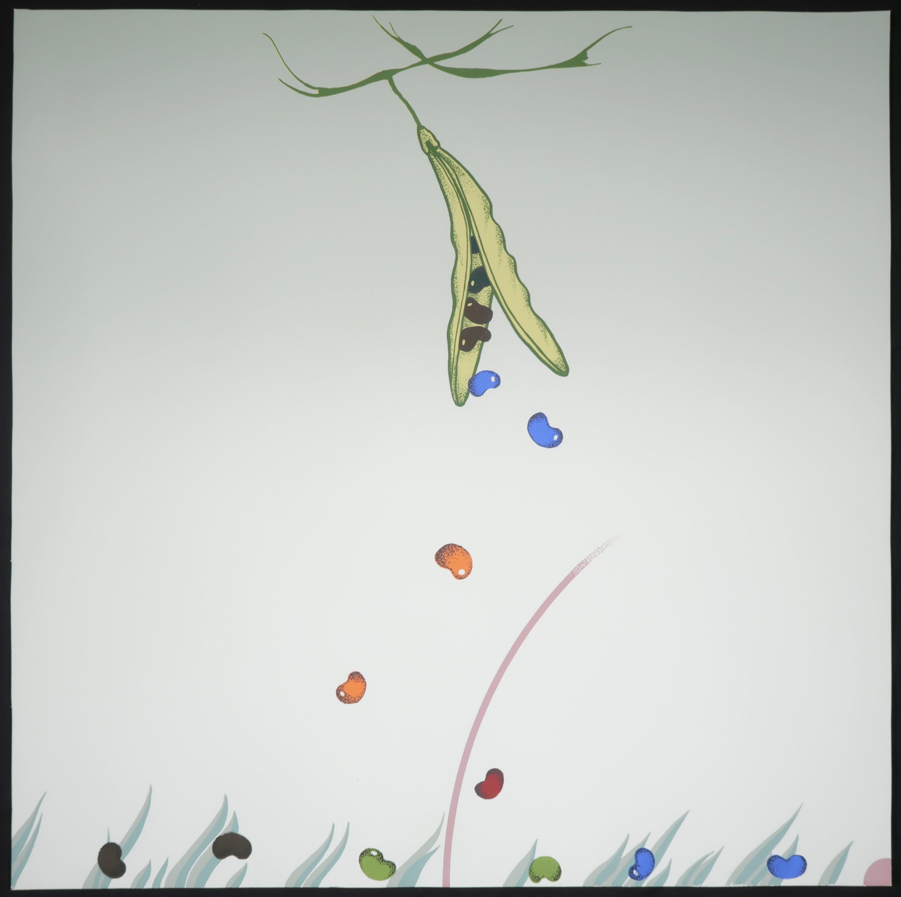 Harrie Schalken - Serie van 7 zeefdrukken, De deellijn tussen besteden en beleggen kopen? Bied vanaf 20!