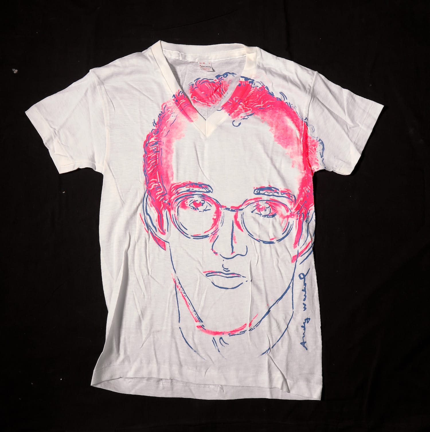 Andy Warhol - T-Shirt - Zeefdruk - Portret Keith Haring kopen? Bied vanaf 300!