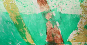 Jan van den Bergh - Monoprint op textiel, Plantaardig kopen? Bied vanaf 1!