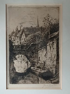 Jan Antonius van Schooten - De Dieze achter de Hinthamerstraat in s-Hertogenbosch. kopen? Bied vanaf 45!