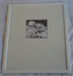 Fon Klement - Ingelijste tekening , Bloemstilleven met Rozen III - 2000 kopen? Bied vanaf 100!