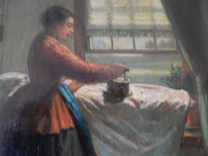 David Adolph Constant Artz - vrouw die aan het strijken is kopen? Bied vanaf 150!