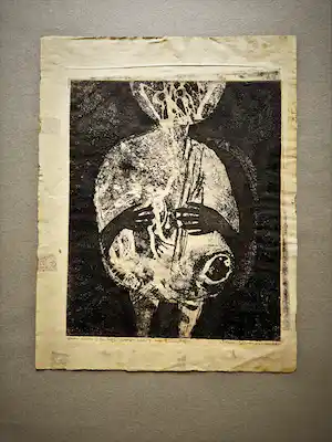Hans van Draanen - Fraaie 1962 - eigen druk - zwart wit ETS "nieuw leven" potloodgesigneerd verkauft für € 50!