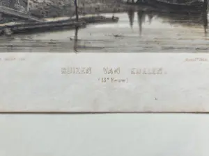 Cornelis Springer - Vijf stadsgezichten / gebouwen kopen? Bied vanaf 20!