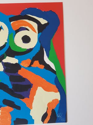Karel Appel - Leef met mij kopen? Bied vanaf 750!