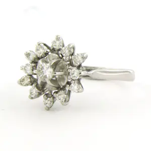 18k witgouden ring met briljant geslepen diamant tot. 0,50ct kopen? Bied vanaf 660!